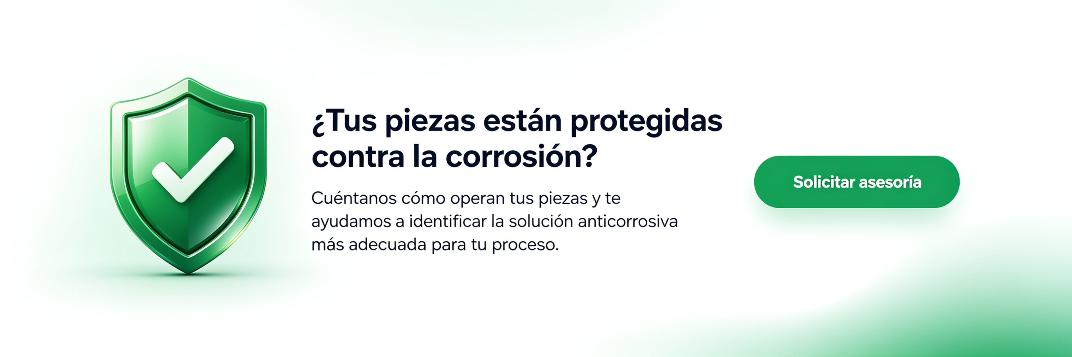 Banner industrial de Parautos con escudo de protección, pregunta sobre corrosión y botón para solicitar asesoría técnica.
