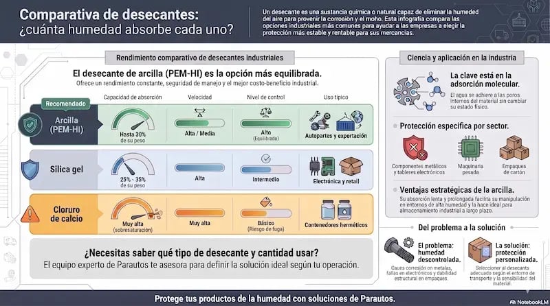 Infografía Parautos - Desecantes