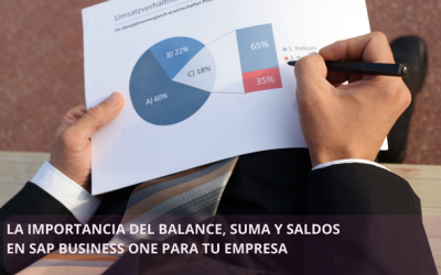 LA IMPORTANCIA DEL BALANCE, SUMA Y SALDOS EN SAP BUSINESS ONE PARA TU EMPRESA